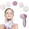 5 In 1 Deep Clean Electric Facial Cleaner Face Skin Care Brush Massager