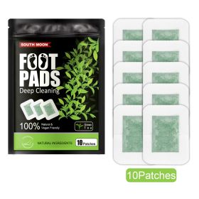 Plant Foot Patch Dehumidification Improve Sleep Relieve Stress Body Foot Massage Care Patch (Option: Green tea)