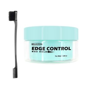 Edge control sideburns hair wax finishing cream permanent non greasy sideburns hair oil spot supply (Option: Apple flavor)