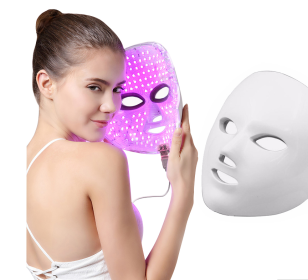 Led Facial beauty instrument (Option: EUWHITE-Withlogo)