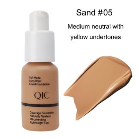 Concealer Liquid Foundation Brightens Moisturizes And Controls Oil Bronzer Stage Makeup BB Cream (Option: Sand-30ml)