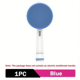 Oral-B Facial Cleansing Brush Head - Waterproof Silicone Face Spin Brush for Deep Cleaning, Exfoliating, and Massaging - Replacement Heads for Electri (Color: 1pc Blue)